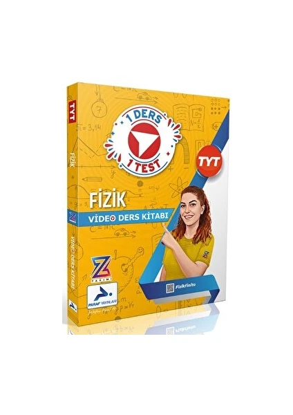 PRF Yayınları Paraf Z Takımı Tyt Fizik Video Ders Anlatım Kitabı