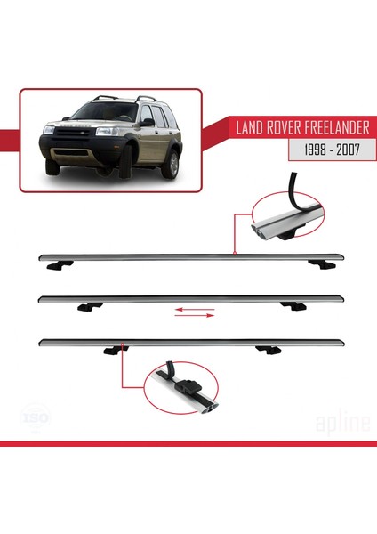 Land Rover Freelander 1998-2007 Arası ile Uyumlu Basıc Model Ara Atkı Tavan Barı Gri indirimleri