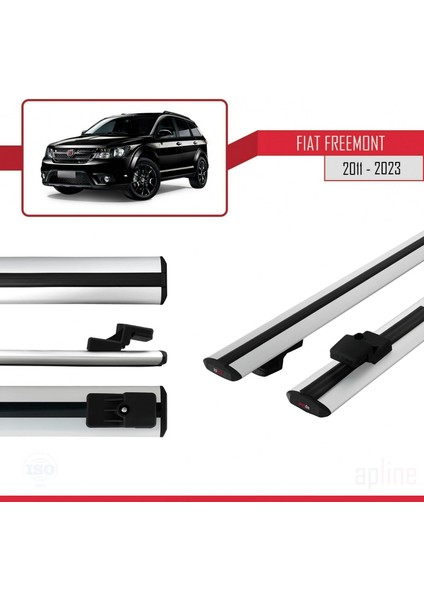 Fiat Freemont 2011 ve Sonrası ile Uyumlu Basıc Model Ara Atkı Tavan Barı Gri modelleri