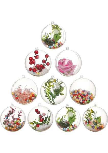 Noel Topu Yüksek Şeffaf Plastik Top Alışveriş Merkezi Festivali Dekorasyon Topu Içi Boş Şeffaf Top Akrilik Noel Topu (Yurt Dışından) modelleri