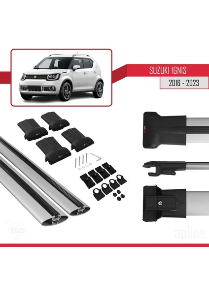 Suzuki Ignıs 2016 ve Sonrası ile Uyumlu Fly Model Ara Atkı Tavan Barı Gri indirimleri