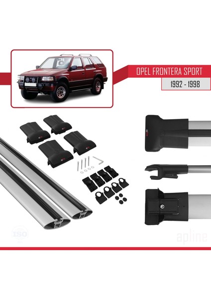 Opel Frontera Sport 1992-1998 Arası ile Uyumlu Fly Model Ara Atkı Tavan Barı Gri indirimleri