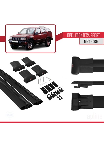 Opel Frontera Sport 1992-1998 Arası ile Uyumlu Fly Model Ara Atkı Tavan Barı Siyah indirimleri