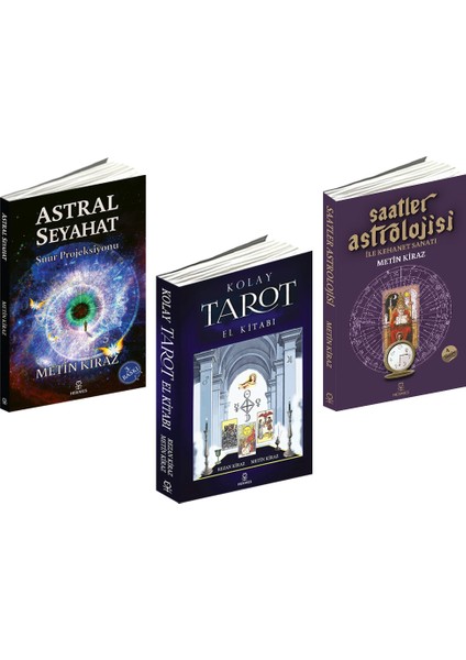 Hermes Yayınları Metin Kiraz Astroloji Tarot 3 Kitaplık Set