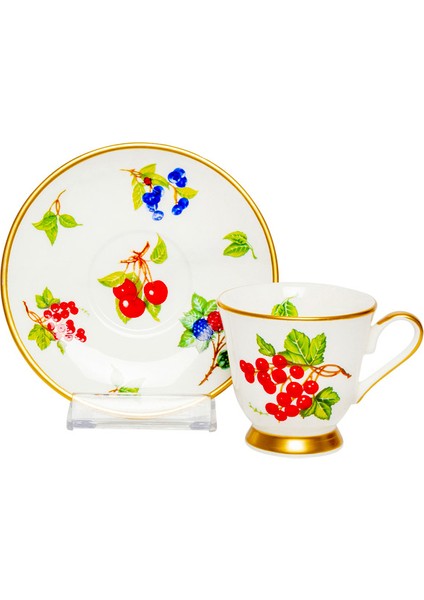 Fruit Garden Tek Kişilik Kahve Fincan ve Tabağı