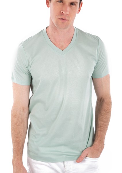 V Yaka, Kısa Kollu Erkek T-Shirt fiyatları