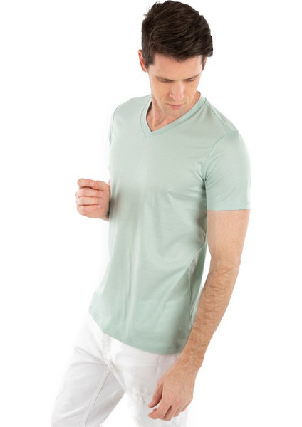 V Yaka, Kısa Kollu Erkek T-Shirt modelleri