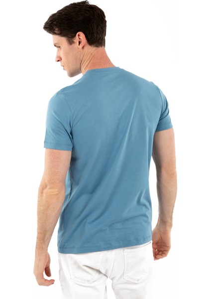 V Yaka, Kısa Kollu Erkek T-Shirt