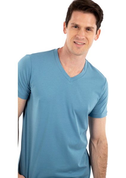 V Yaka, Kısa Kollu Erkek T-Shirt fiyatları