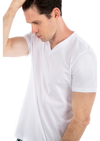 V Yaka, Kısa Kollu Erkek T-Shirt modelleri