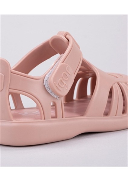 S10271 Tobby Solid Sandalet Gül Kurusu