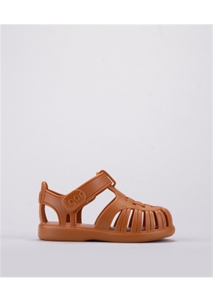 S10271 Tobby Solid Sandalet Karamel
