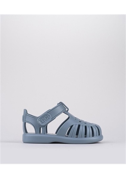 S10271 Tobby Solid Sandalet Mavi