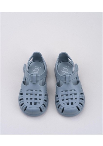 S10271 Tobby Solid Sandalet Mavi modelleri