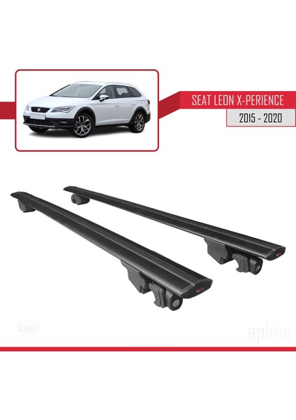 Seat Leon X-Perience 2015-2020 Arası ile Uyumlu Hook Model Anahtar Kilitli Ara Atkı Tavan Barı Siyah fırsatları