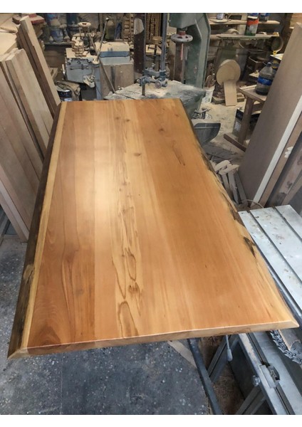 Kayın Ağacı Doğal Kenar Kütük Masa Üstü Tablası 80X160 fırsatları