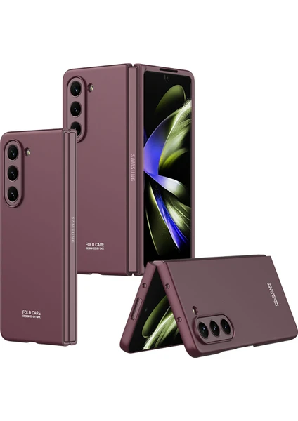 Lyon Tech Samsung Galaxy Z Fold 5 Kılıf Zore Sert Kıpta Kapak