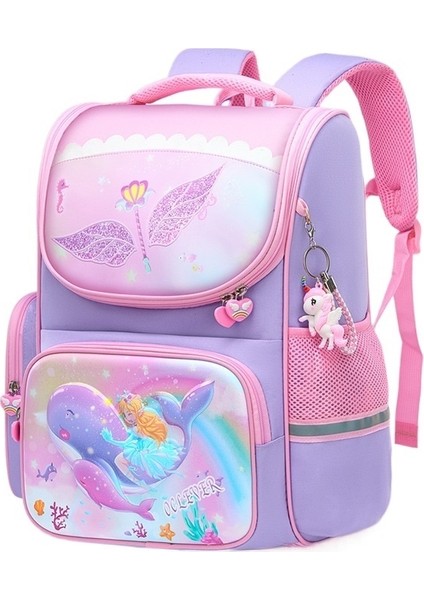 Ilkokul Öğrencileri Için Okul Çantaları 2023 Yeni Sevimli Kızların Yükünü Azaltan Hafif Su Geçirmez Çocuk Sırt Çantası Sırt Çantası (Yurt Dışından)
