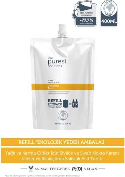 The Purest Solutions The Purest Solution - Oil Control Toner Refıll