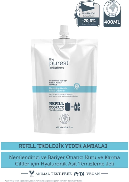 The Purest Solutions The Purest Solution - Hydrating Gentle Facial Cleanser Refıll