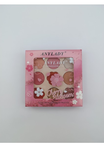 Göz Farı Gıltter ve Mat Içerikli Eyeshadow 9'lu Paleti