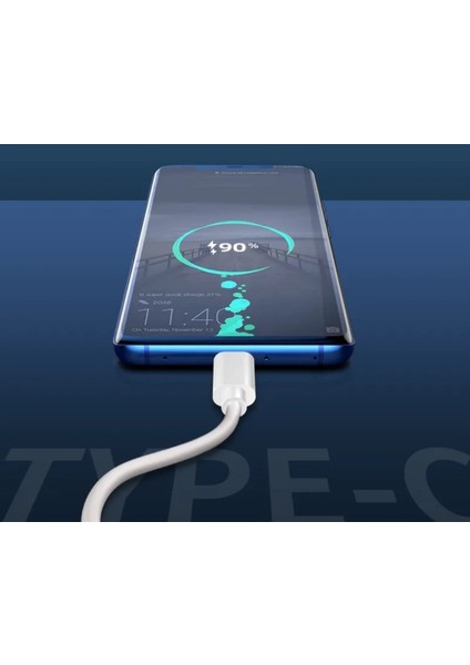 Sbz USB 2.1A Şarj Kabloları Type-C -Mıcro - IPHONE 1 Metre - Beyaz Kablo
