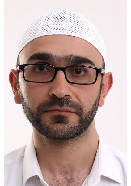 Makine Örme Likralı Dantel Namaz Takkesi