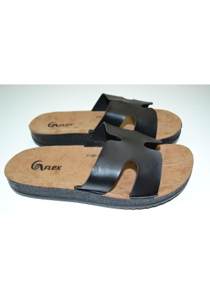 Kadın Anatomik Poliüretan Taban Siyah Renk x Model Sokak Terliği