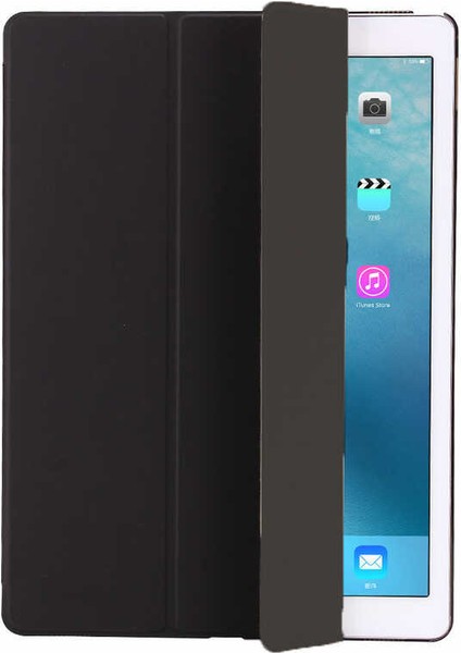 Apple iPad Pro 12.9 2015 Tablet Kılıf Smart Cover Katlanabilir Standlı Tablet Akıllı Kapak Pembe