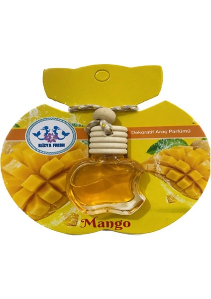 Fresh Elma Şişe Askılı Araç Kokusu ( 2 Adet Mango Kokulu)