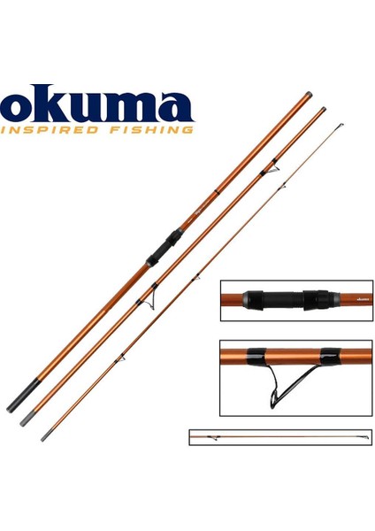 Trio Rex Surf 420CM 120-250 gr 3 Parça Surf Kamışı fiyatları