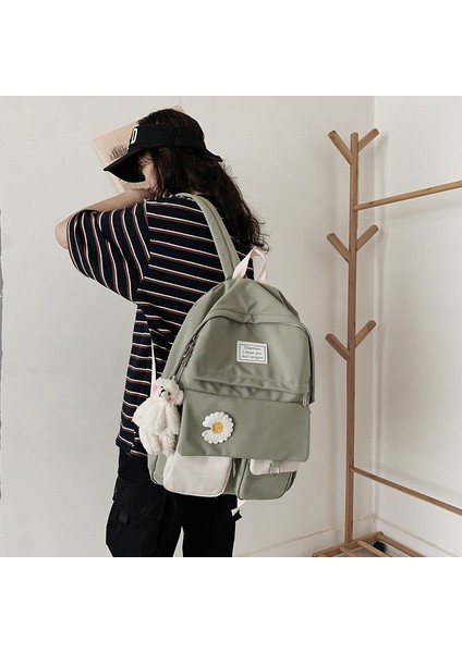 Moda Rahat Sırt Çantası + Oyuncak Ayı Kolye (Yurt Dışından)