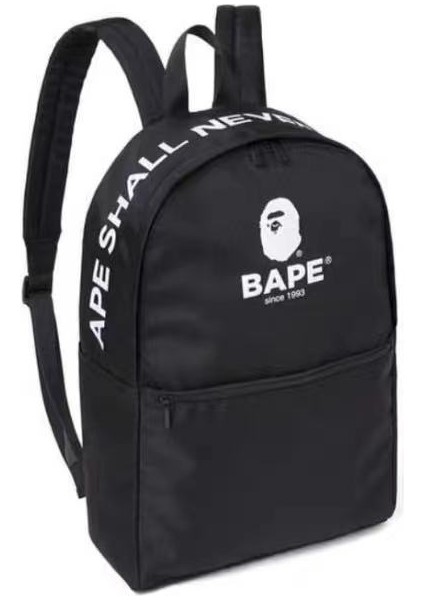 Bape Siyah Sırt Çantası Seyahat Çantası (Yurt Dışından)