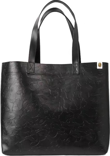 Bape Ape Man Pu Tote Çanta Tote Çanta (Yurt Dışından)