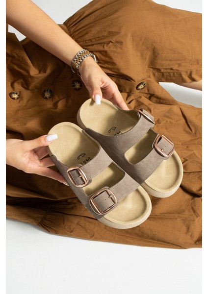 Kadın Vizon Çift Tokalı Anatomik Yazlık TERLIK FT777