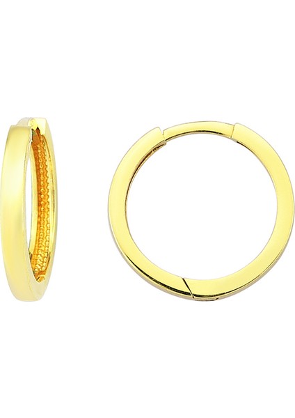 Altın Düz Halka Küpe