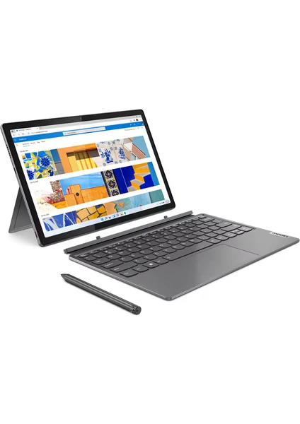 Ideapad Duet 5 12IAU7 I7-1255U 16GB 512GB SSD 12.4" 2.5k Freedos Ikisi Bir Arada Bilgisayar 82TQ005GTX