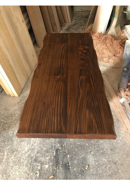 Kütük Ağaç Masa Üstü Tablası 120X50.CM