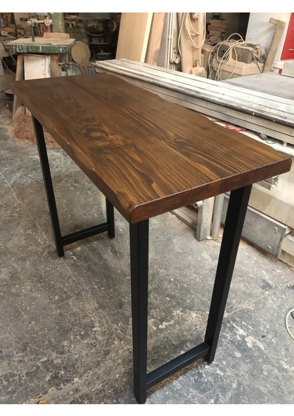 Doğal Ağaç Kütük Bar Masa 60X120.CM