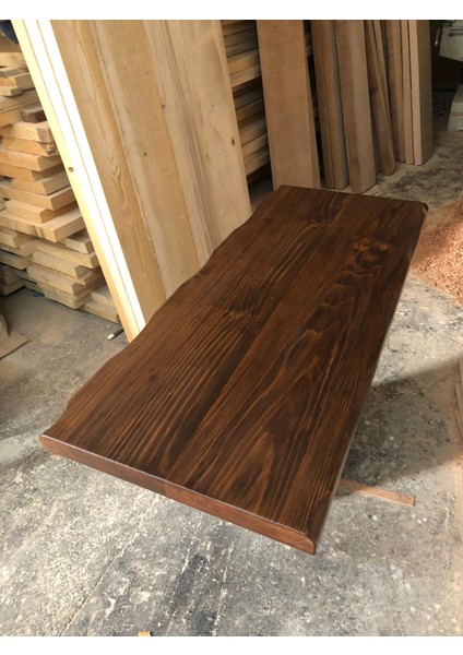 Kütük Ağaç Masa Üstü Tablası 120X50.CM