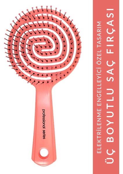 Tarak Pro 3 Boyutlu Saç Fırçası