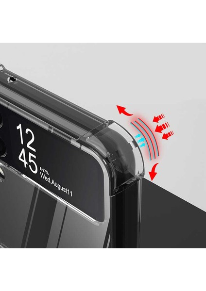 Samsung Galaxy Z Flip 3 Uyumlu Wall Serisi Airbag Köşeli Nitro Anti-Shock Silikon Kılıf fiyatları