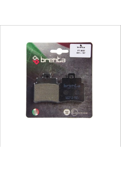 Sym Gts 250 Ön Fren Organik 1 Takım Balata Brenta