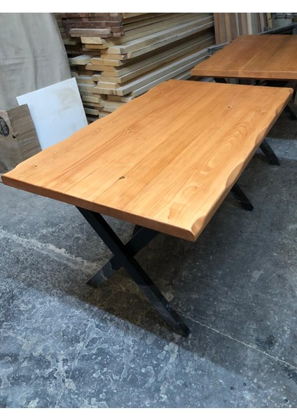 Kayın Rengi Kütük Masa 130X80.CM modelleri