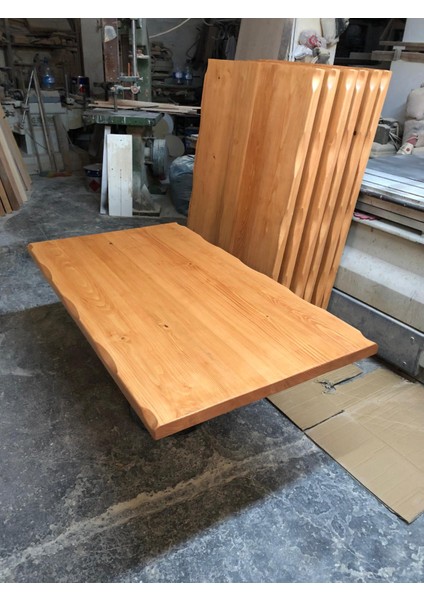 Kayın Rengi Kütük Masa Üstü 120X75.CM