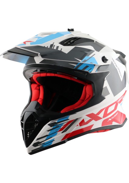 X-Cross X1 Kask White Red Blue fiyatları