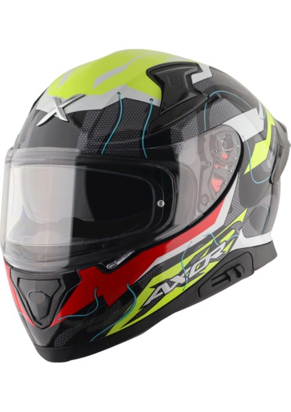 Apex Turbine 2 Kask Neon Yellow Pink