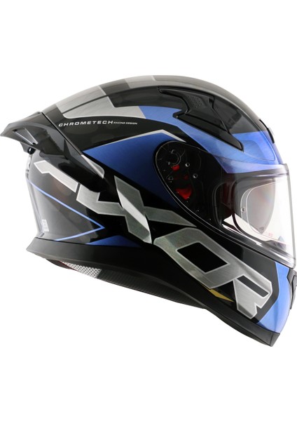 Apex Chrometech Kask Blue Gold