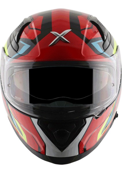 Apex Road Trip Kask Red Blue Gloss