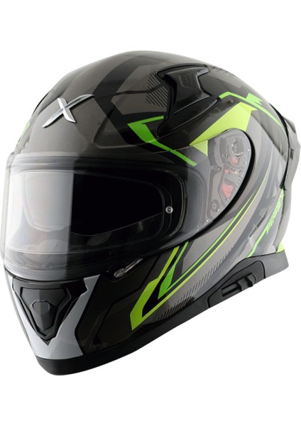 Apex Road Trip Kask Grey Neon Green